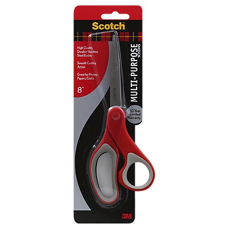 slide 1 of 1, Scotch Scissors Multi-Purpose 8 Inch - Each, 1 ct