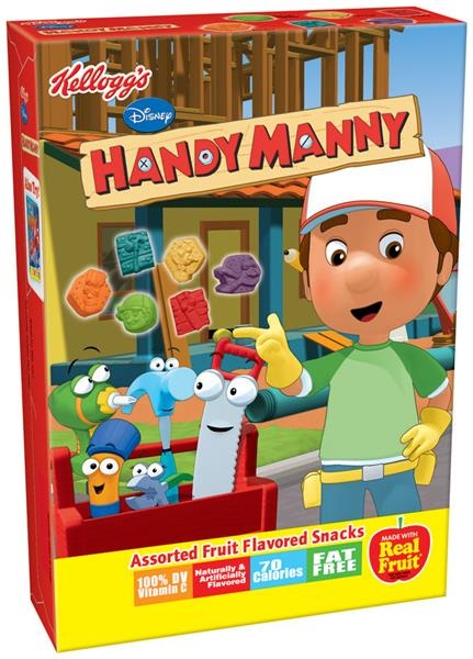 slide 1 of 1, Kellogg's Handy Manny Fruit Snacks, 8 oz