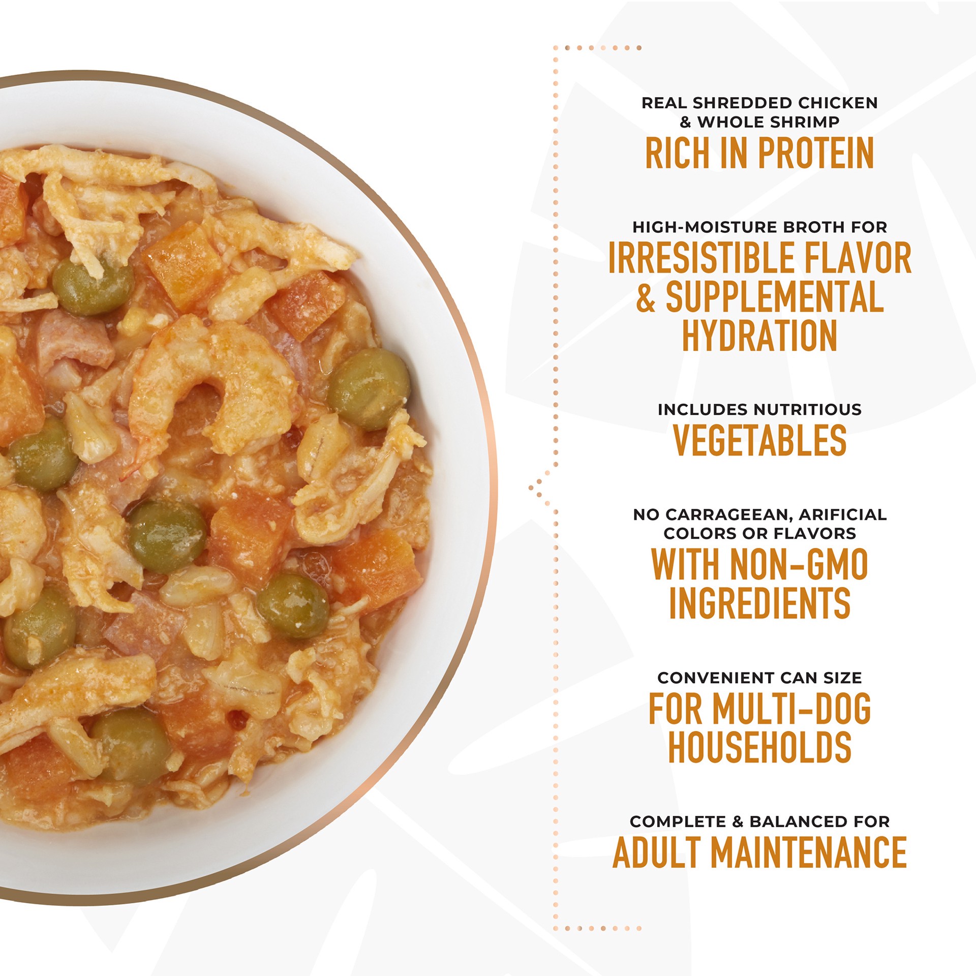 slide 4 of 6, Tiki Dog Taste of the World Wet Dog Food, Spain Chicken & Shrimp Paella, 12 oz. Cans (8 Count), 1 ct