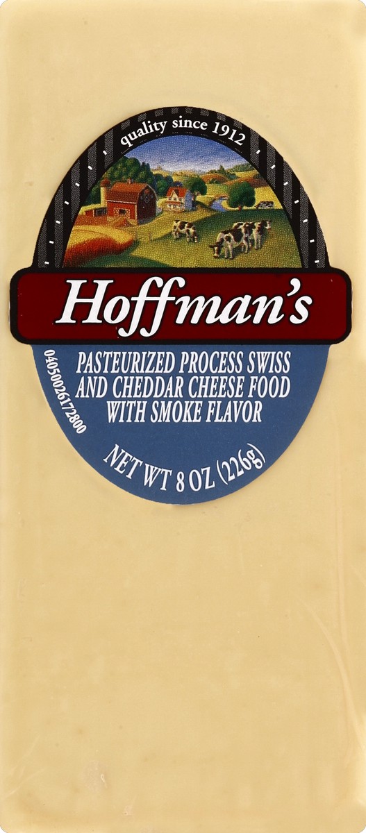 slide 5 of 5, Hoffman's Hickory Smoked Swiss and Cheddar Cheese, 8 oz