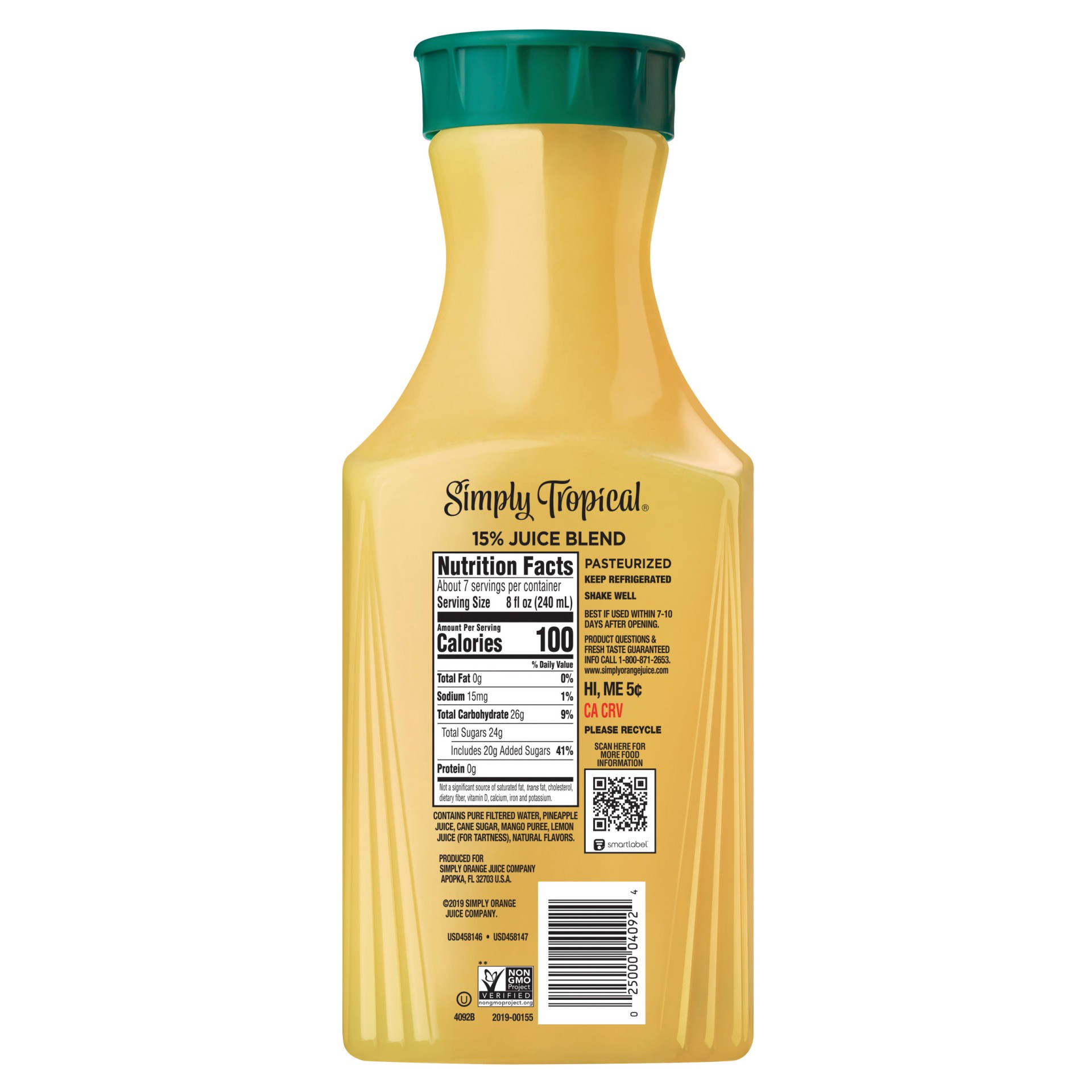 slide 3 of 11, Simply Tropical Bottle, 52 fl oz, 1 ct