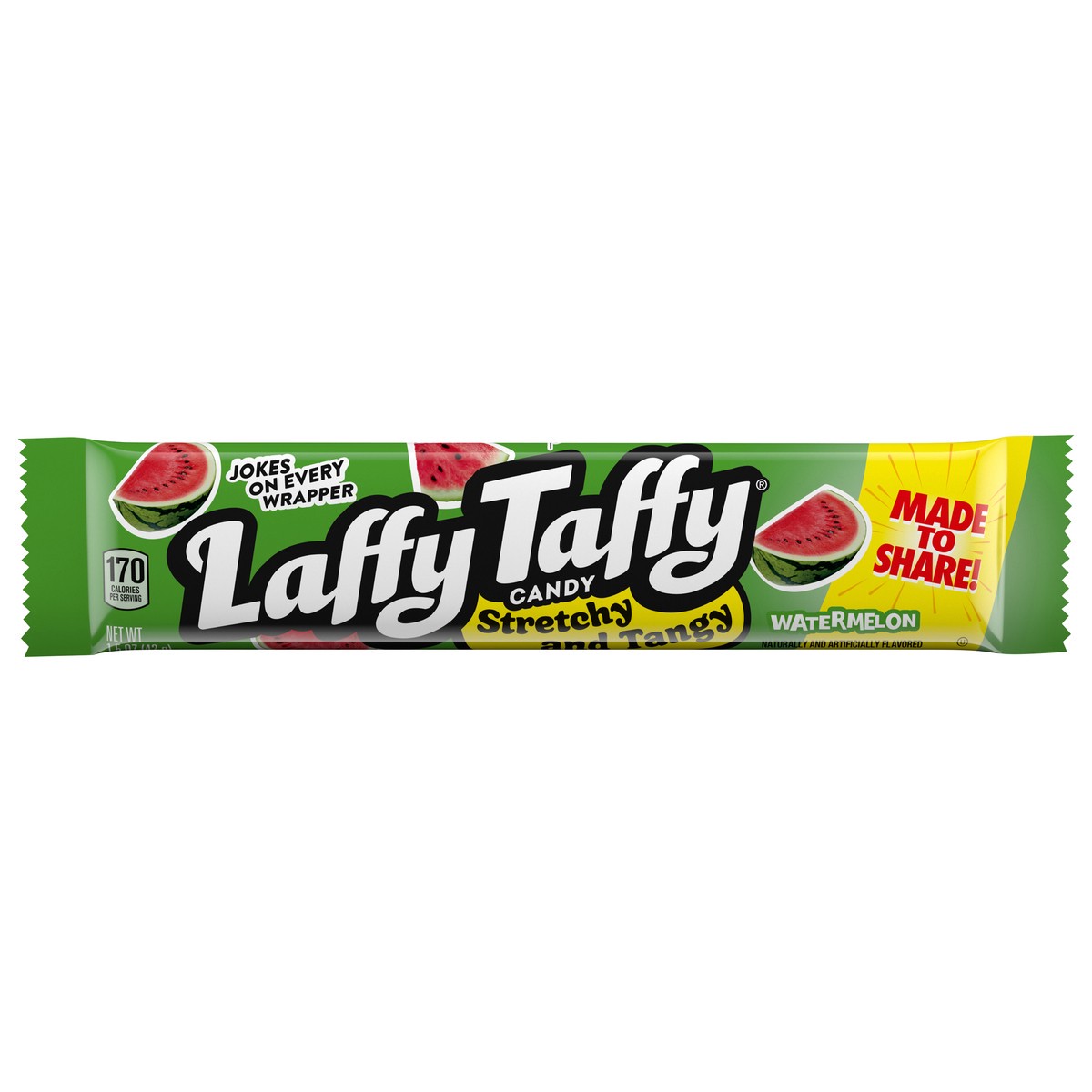 slide 1 of 13, Laffy Taffy 71439 158370 Stretchy & Tangy Watermelon 1.5 oz, 1.5 oz