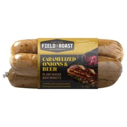 Field Roast Bratwursts, Plant-Based, Caramelized Onions & Beer