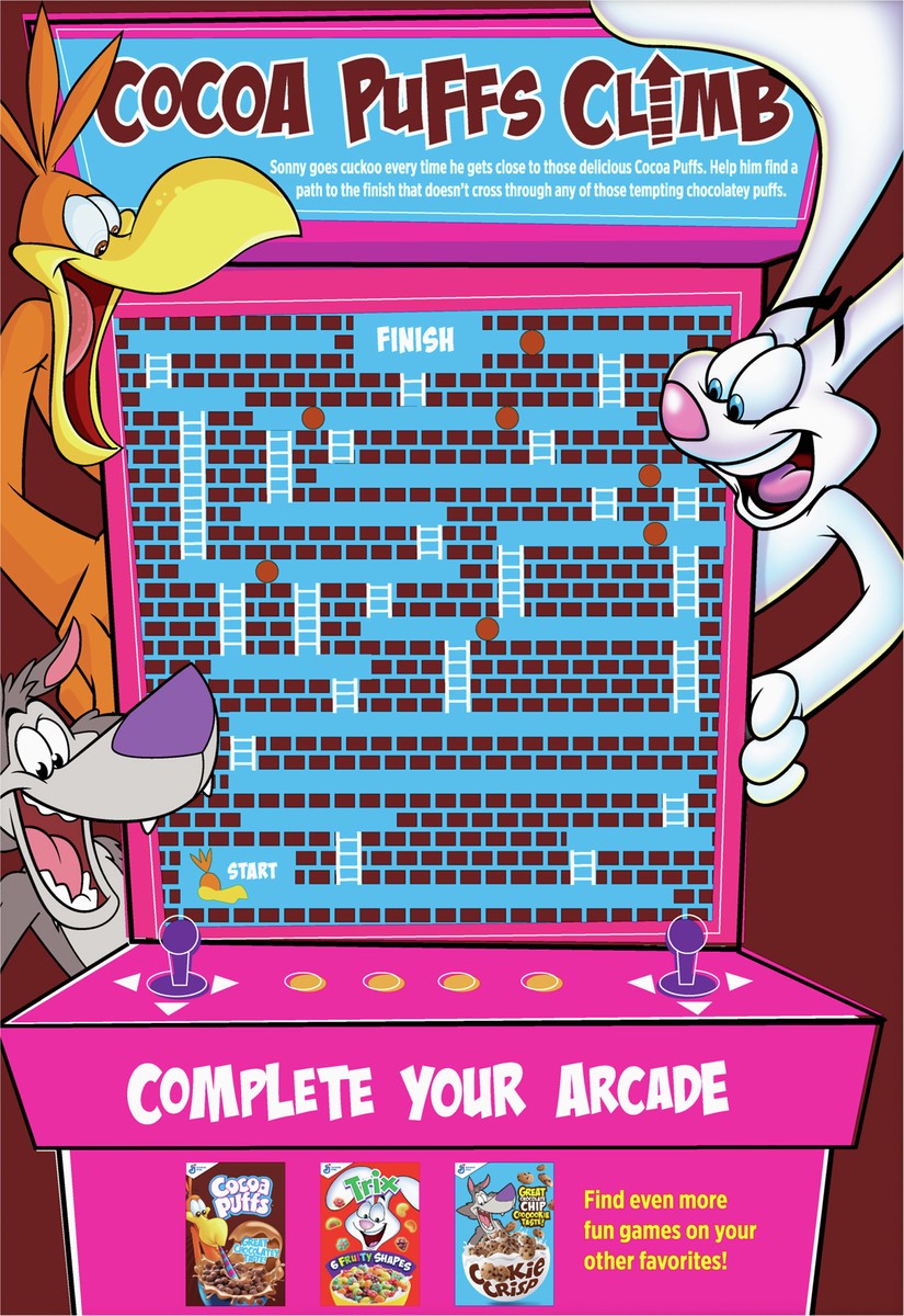 slide 6 of 9, Cocoa Puffs, Chocolate Breakfast Cereal with Whole Grains, Family Size, 28.5 oz, 28.5 oz