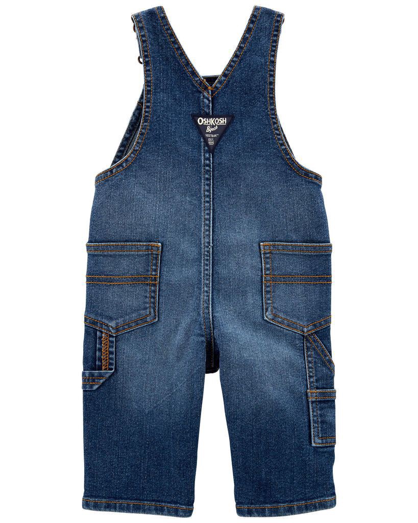 slide 3 of 5, Baby Classic OshKosh Overalls Dark Denim 6M, 1 ct