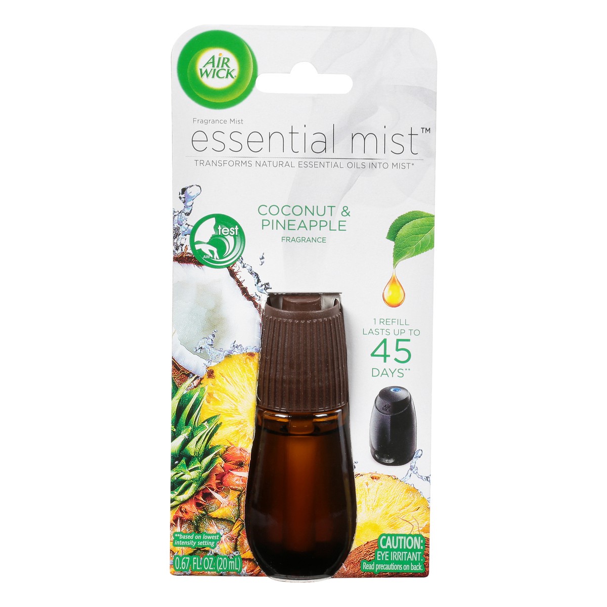 slide 1 of 9, AIR WICK Essential Mist - Refill Coconut & Pineapple, 0.67 fl oz