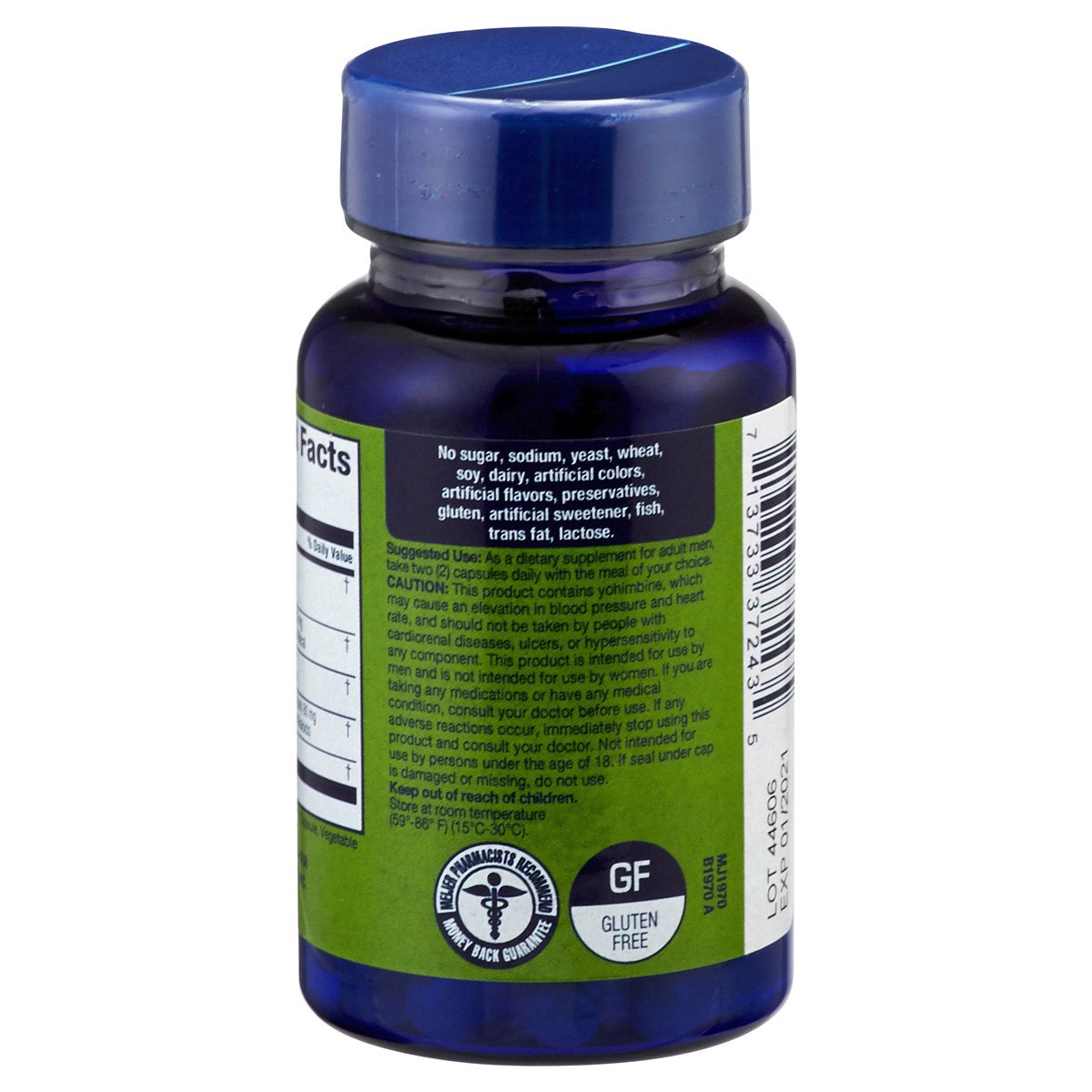 slide 9 of 9, MEIJER WELLNESS Meijer Herbal Mens Health, Horny Goat Weed with Maca, 60 ct