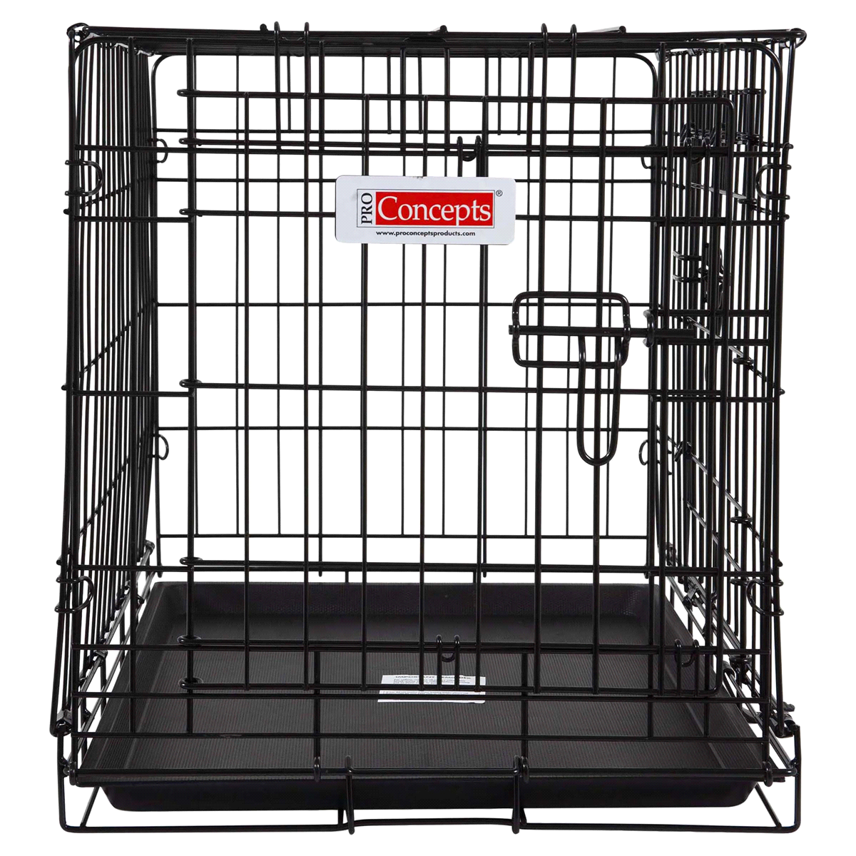 slide 1 of 1, ProConcepts 2-Door Wire Crate, Black, Small, 1 ct