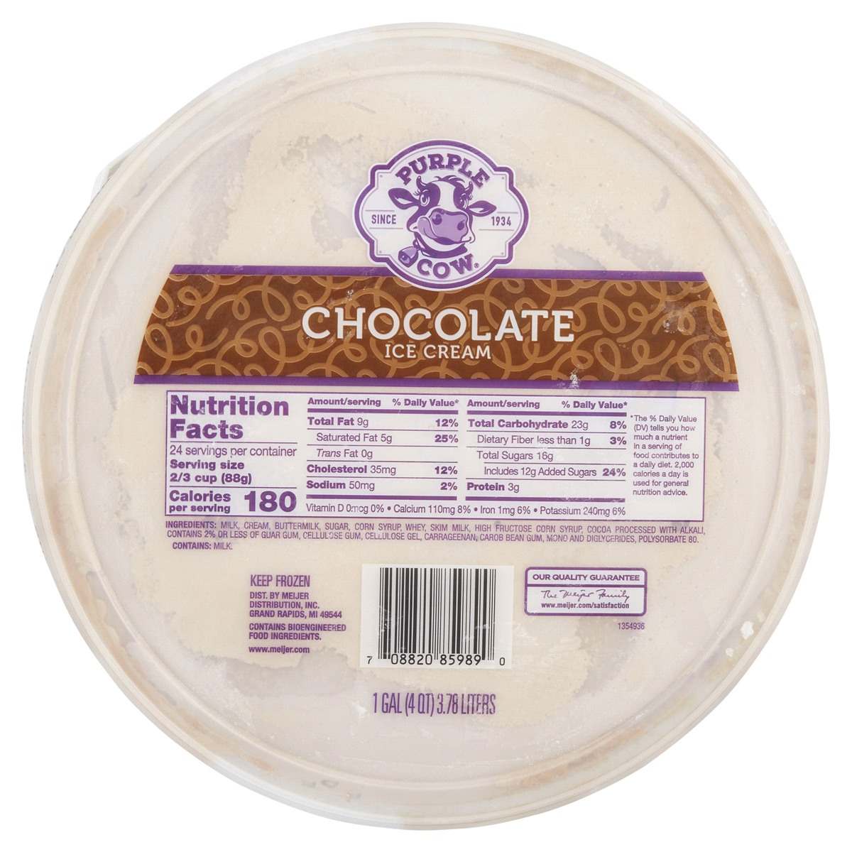 slide 28 of 29, Purple Cow Chocolate 1 Gal, 1 gal