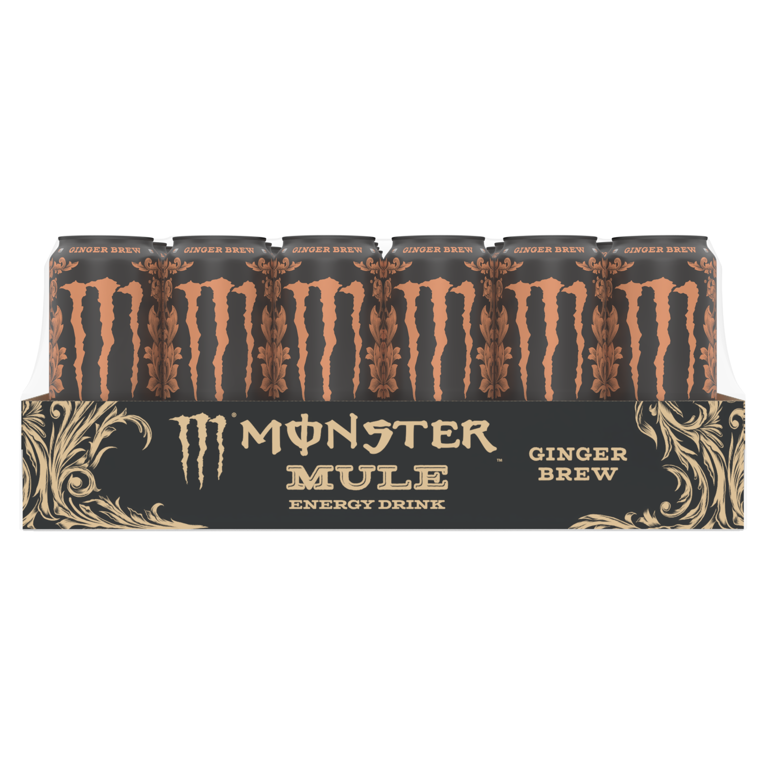 slide 2 of 5, Monster Energy Monster Mule, Mule Ginger Brew (Pack of 24, 16 oz