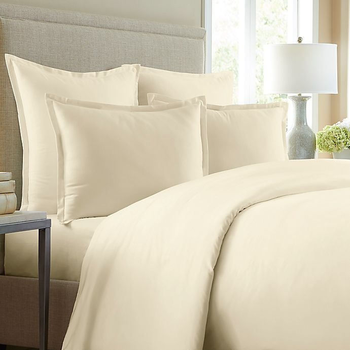 slide 1 of 1, Wamsutta 620-Thread-Count Solid Standard Pillow Sham - Ivory, 1 ct