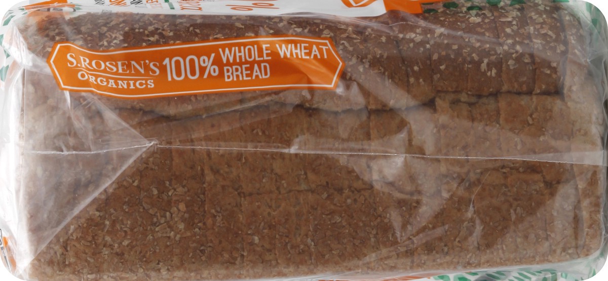 slide 13 of 13, S. Rosen's Organics 100% Whole Wheat Bread 22 oz, 22 oz