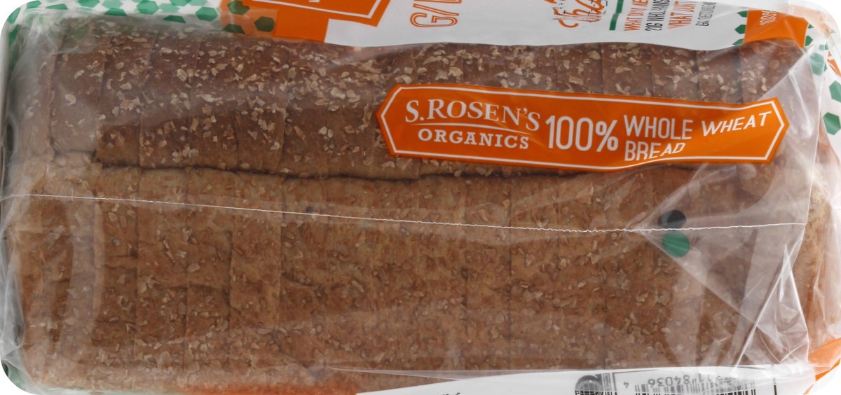 slide 4 of 13, S. Rosen's Organics 100% Whole Wheat Bread 22 oz, 22 oz