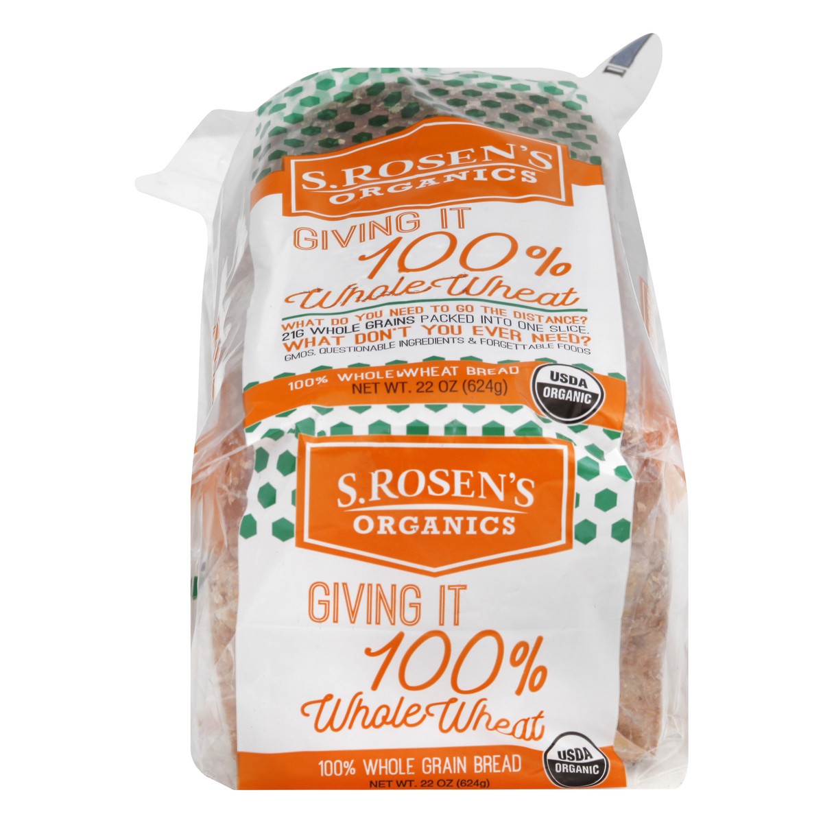 slide 1 of 13, S. Rosen's Organics 100% Whole Wheat Bread 22 oz, 22 oz