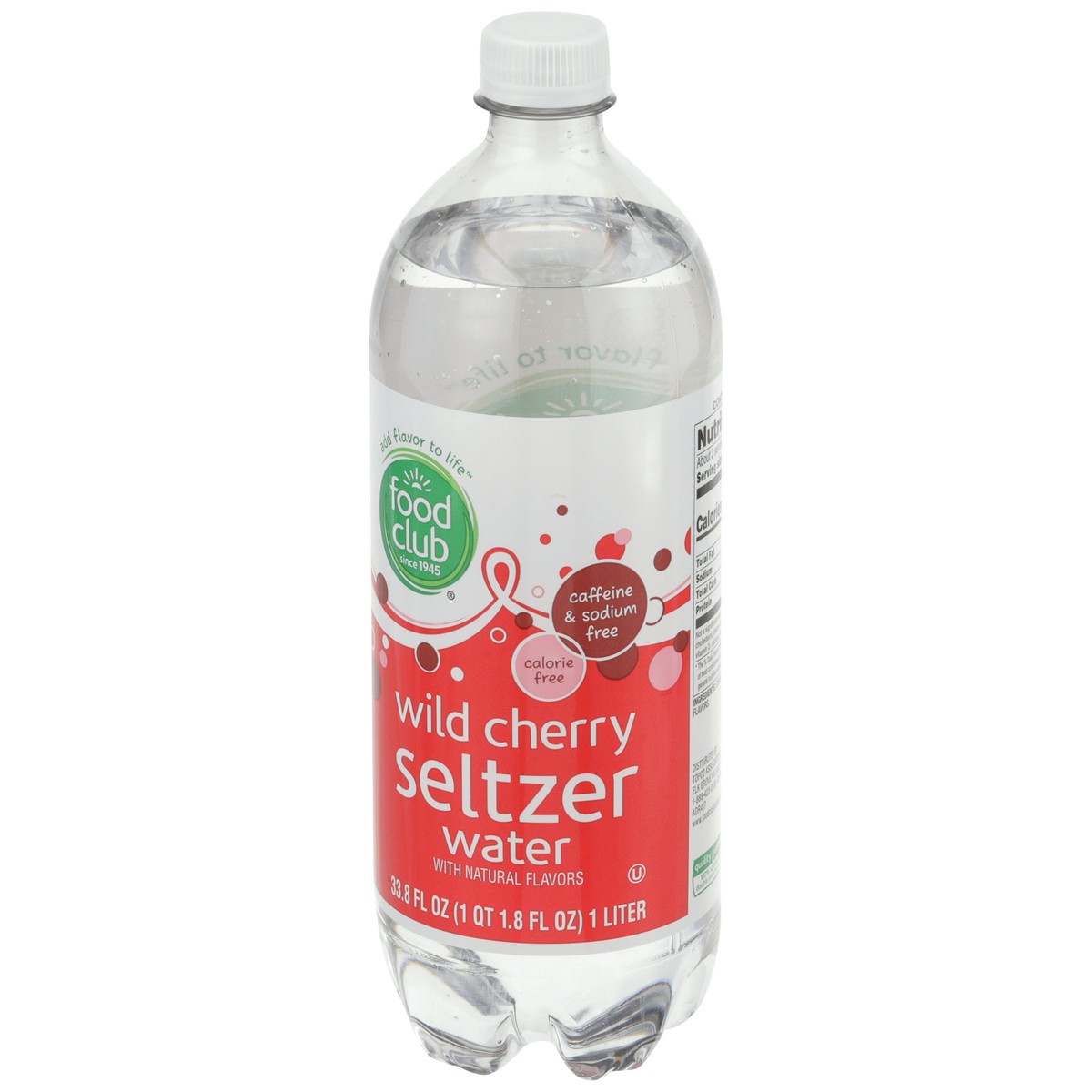 slide 5 of 9, Food Club Wild Cherry Seltzer Water - 33.8 fl oz, 33.8 fl oz