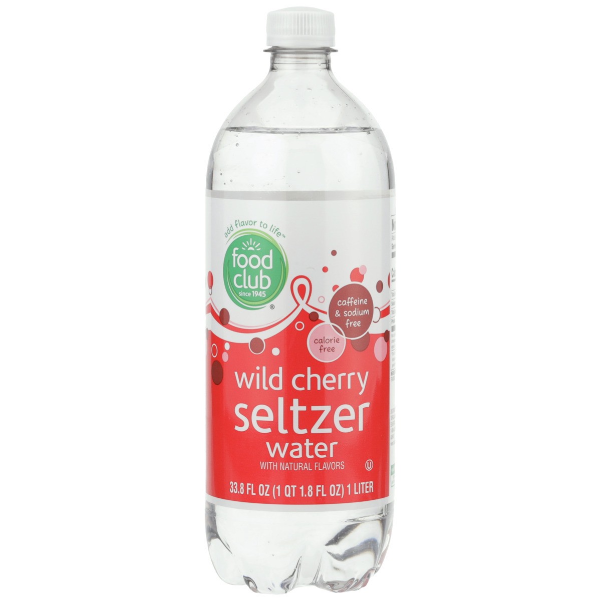 slide 8 of 9, Food Club Wild Cherry Seltzer Water - 33.8 fl oz, 33.8 fl oz