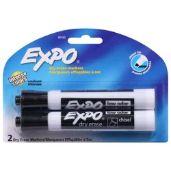 Expo Chisel Tip Intense Colors Dry Erase Markers 2 ea