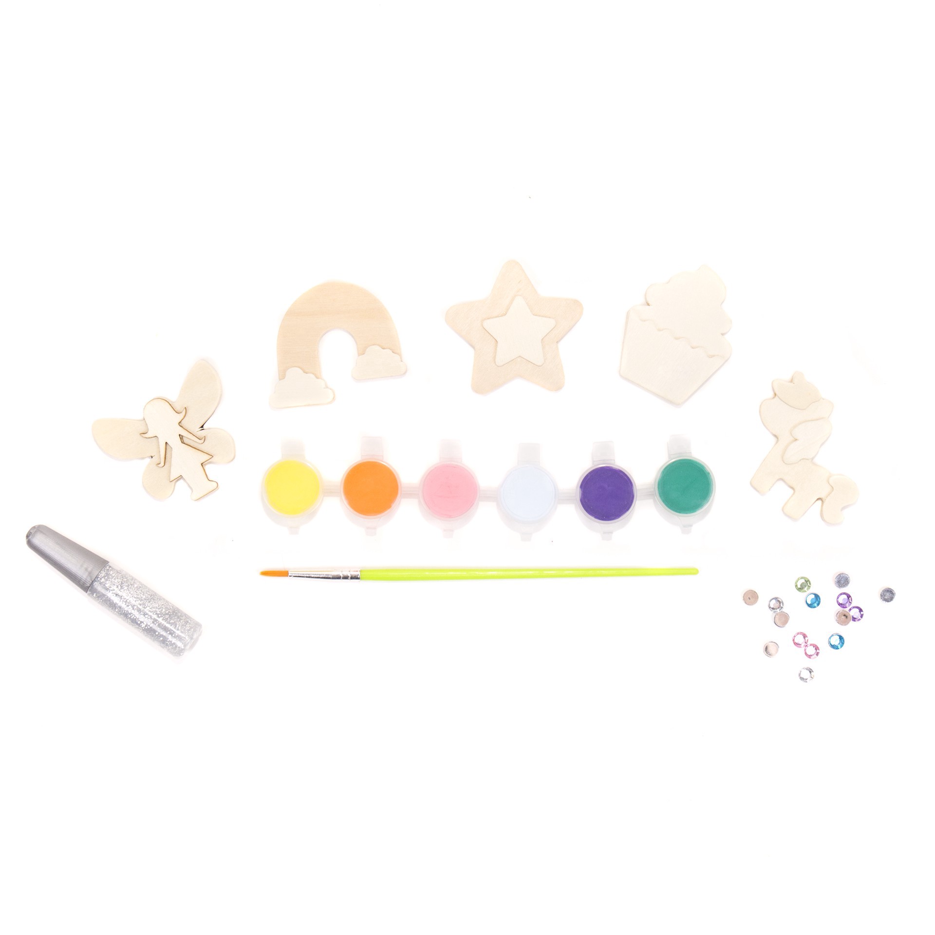 slide 4 of 5, Color Zone Paint Your Own Wooden Magnets, 1 ct