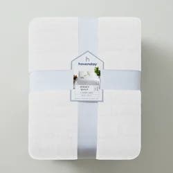 HAVENSTAY HS Jersey Quilt, Full/Queen, White