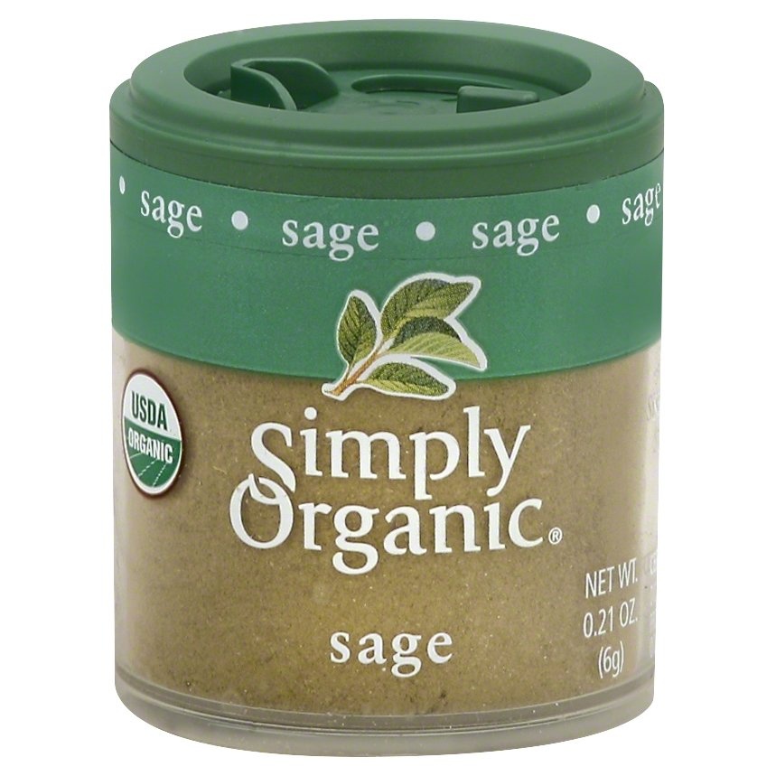 slide 1 of 1, Simply Organic Sage, 0.21 oz