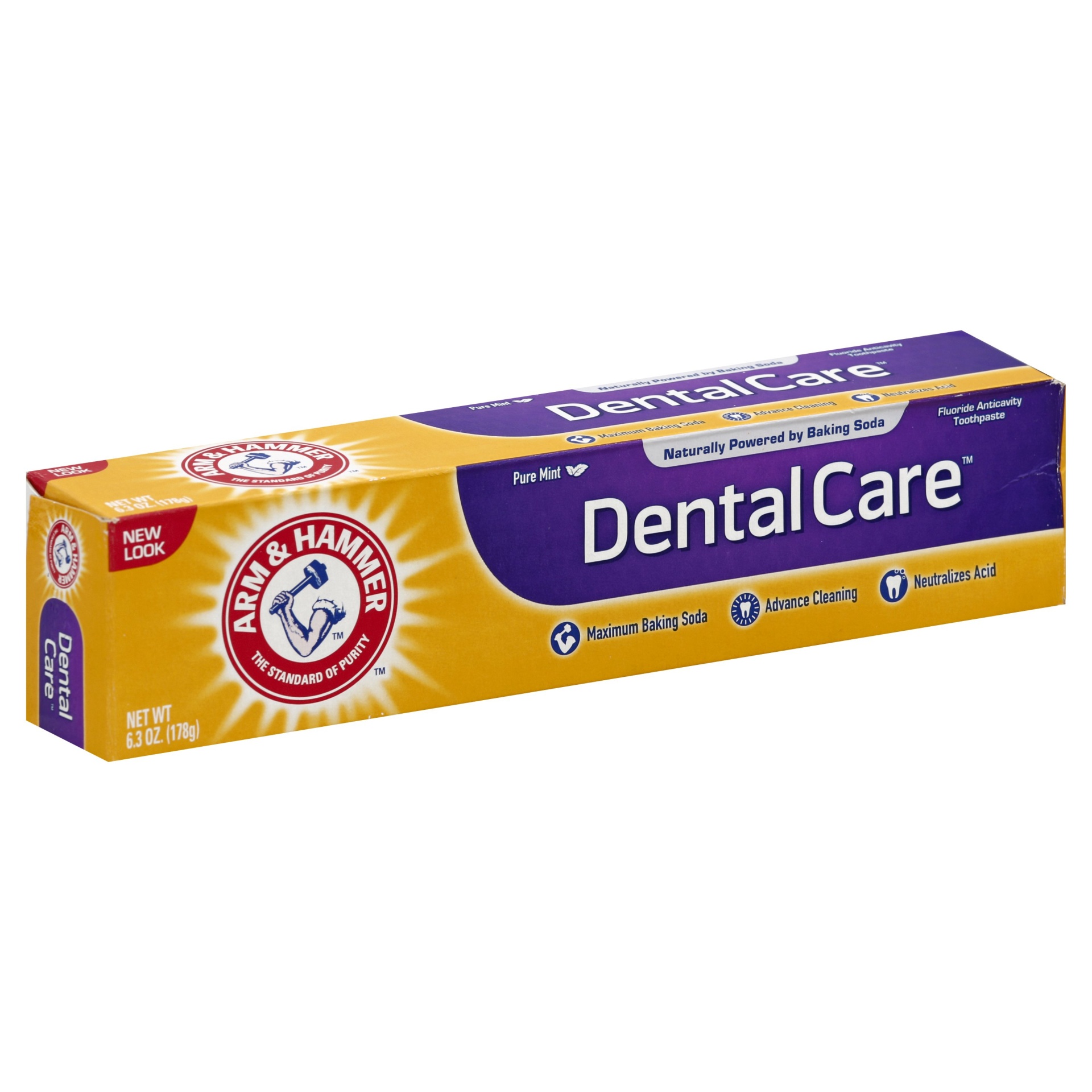 slide 1 of 4, ARM & HAMMER Advance Cleaning Dental Care Fluoride Toothpaste in Fresh Mint Flavor, 6.3 oz