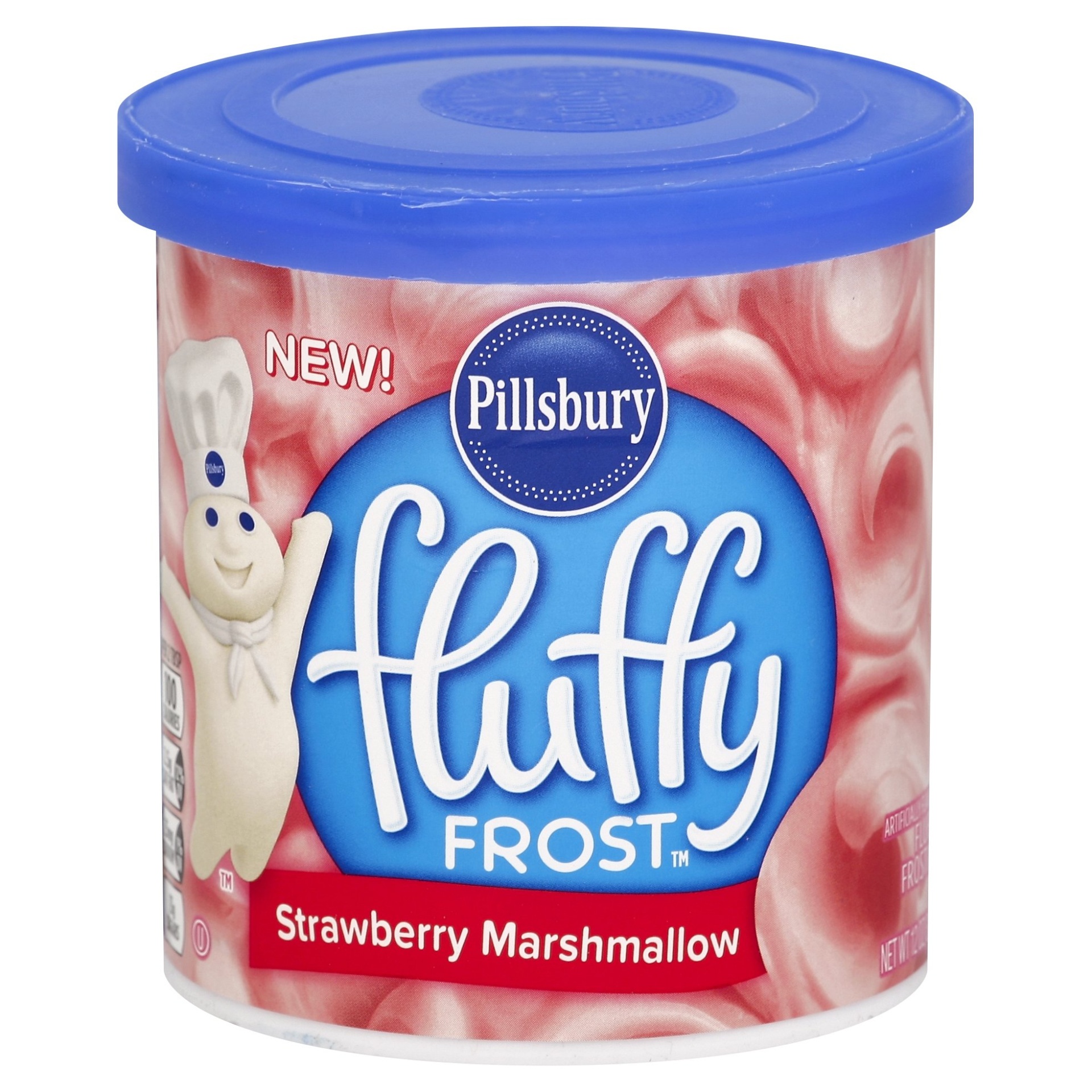 slide 1 of 1, Pillsbury Strawberry Marshmallow Fluffy Frosting, 12 oz