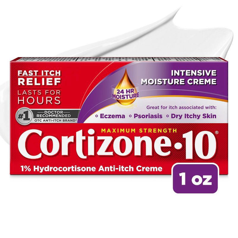 slide 1 of 8, Cortizone-10 Cortizone Maximum Strength Anti-itch Cream, 1 oz