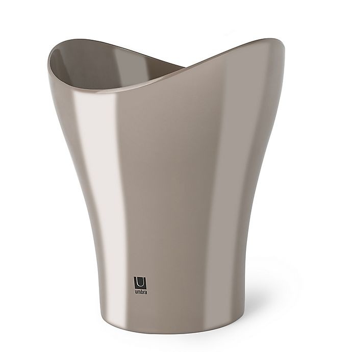 slide 1 of 1, Umbra Curvino Wastebasket - Taupe, 1 ct