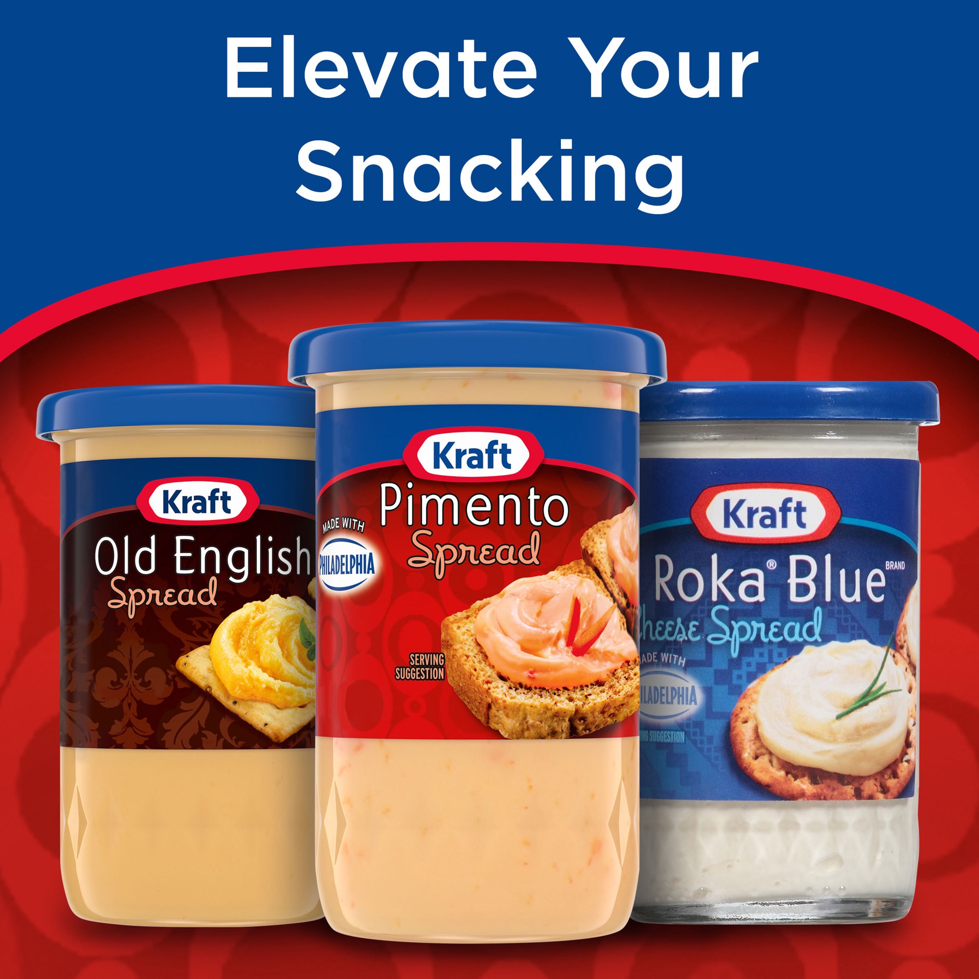 slide 5 of 5, Kraft Pimento Spread made with Philadelphia Cream Cheese, 5 oz Jar, 5 oz