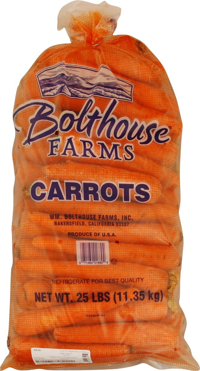 slide 1 of 12, Bolthouse Farms Jumbo Carrots 25 lb, 25 lb