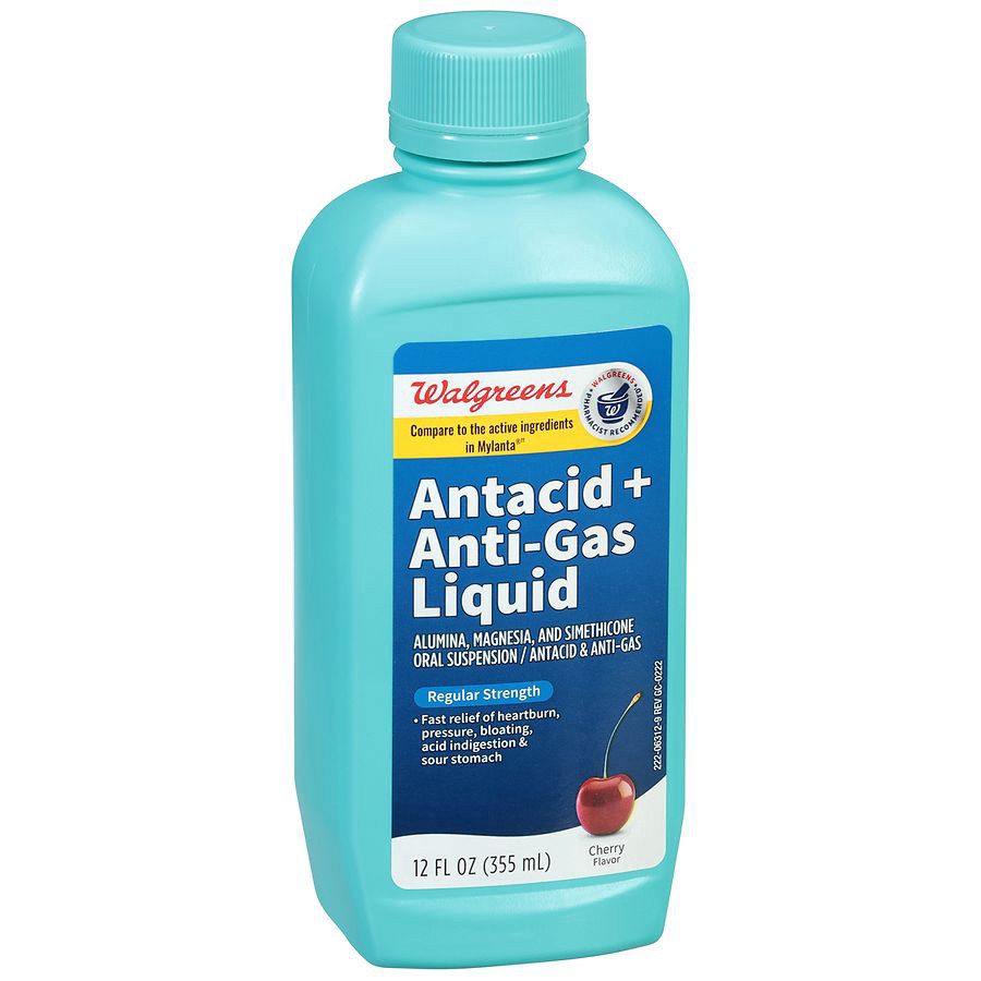 slide 4 of 5, Walgreens Comfort Antacid Cherry, 12 fl oz