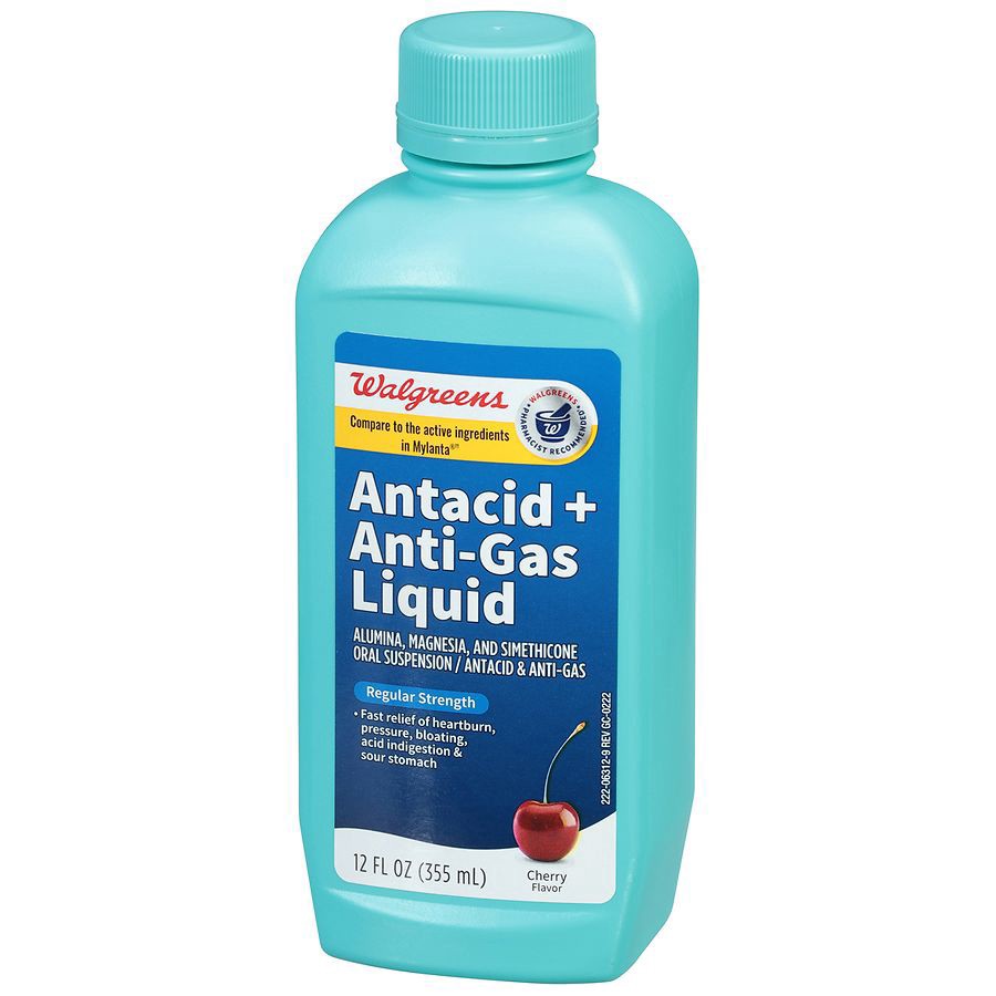 slide 5 of 5, Walgreens Comfort Antacid Cherry, 12 fl oz