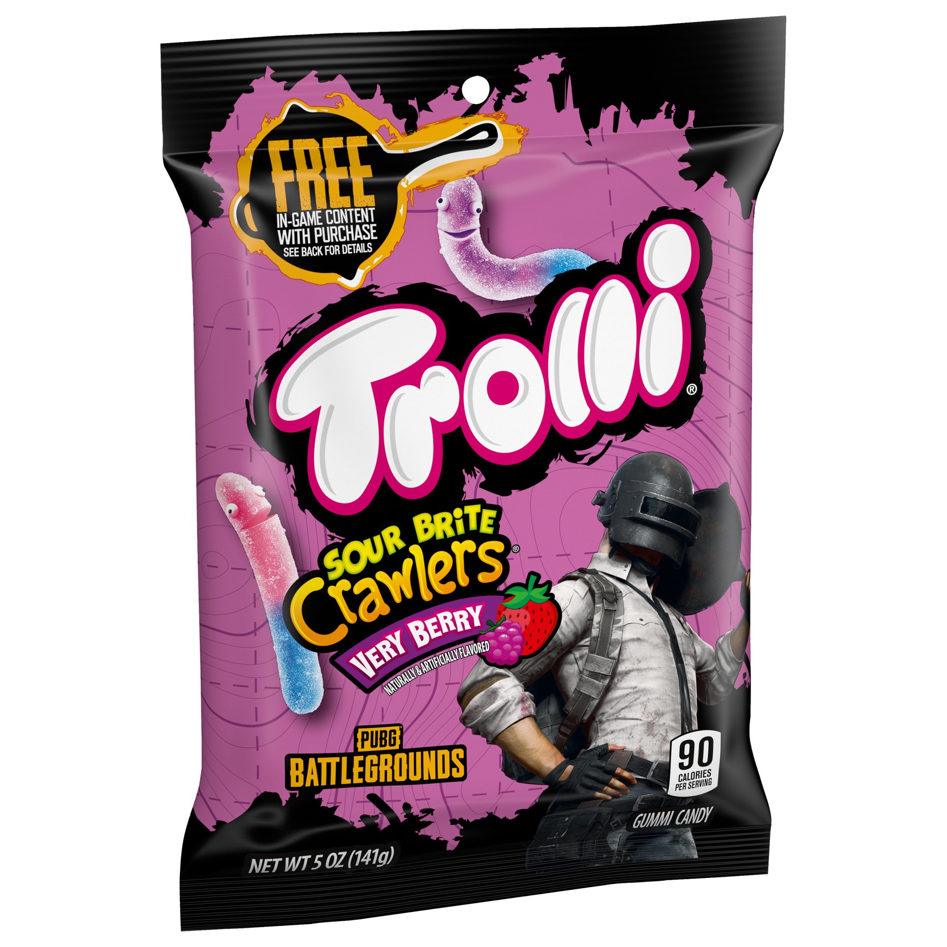 slide 2 of 5, Trolli 07993 157939 Sour Brite Crawlers Very Berry Promo 5 oz, 1 ct