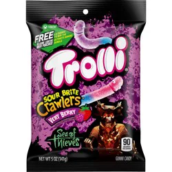 Trolli 03852 158132 Sour Brite Crawlers Very Berry 5 oz
