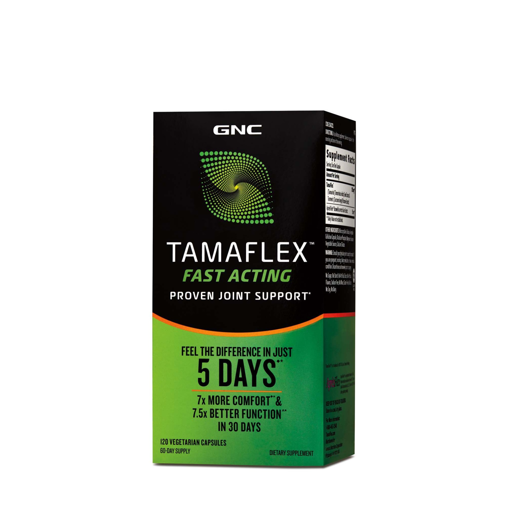 slide 1 of 1, GNC TamaFlex Fast Acting, 120 ct