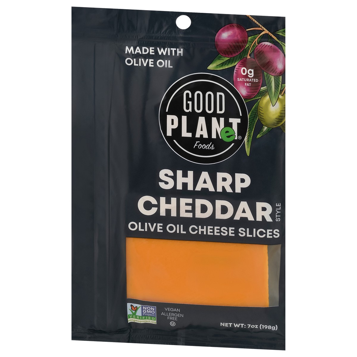 slide 12 of 14, Good Planet Foods Sharp Cheese Slices, 7 oz