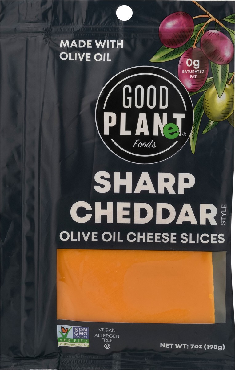 slide 10 of 14, Good Planet Foods Sharp Cheese Slices, 7 oz