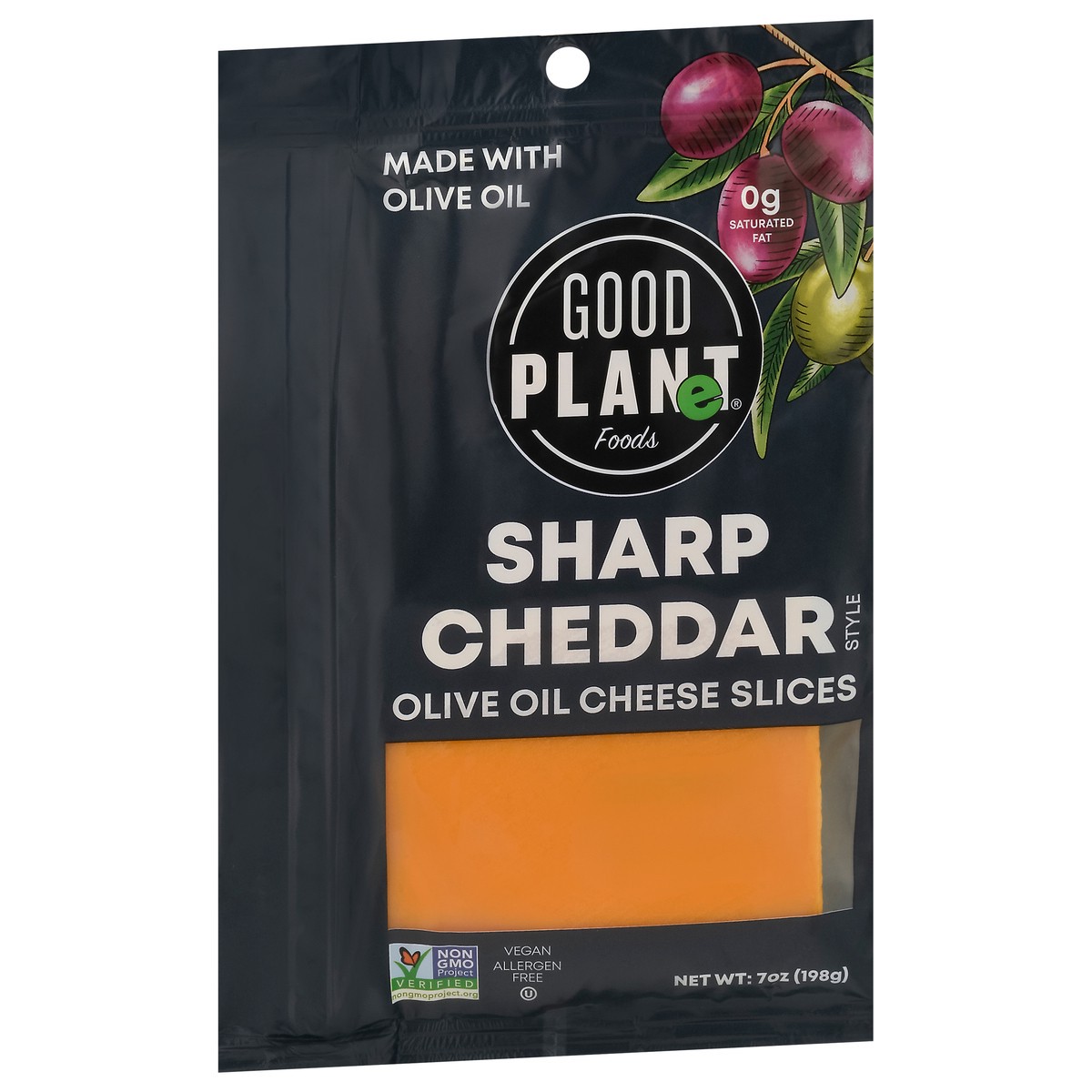 slide 14 of 14, Good Planet Foods Sharp Cheese Slices, 7 oz