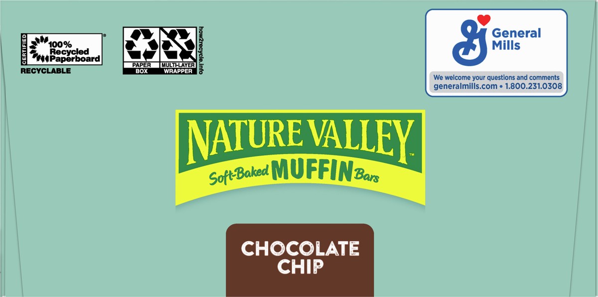 slide 8 of 9, Nature Valley Soft-Baked Muffin Bars, Chocolate Chip, Snack Bars, 10 Bars- 10 ct, 10 ct