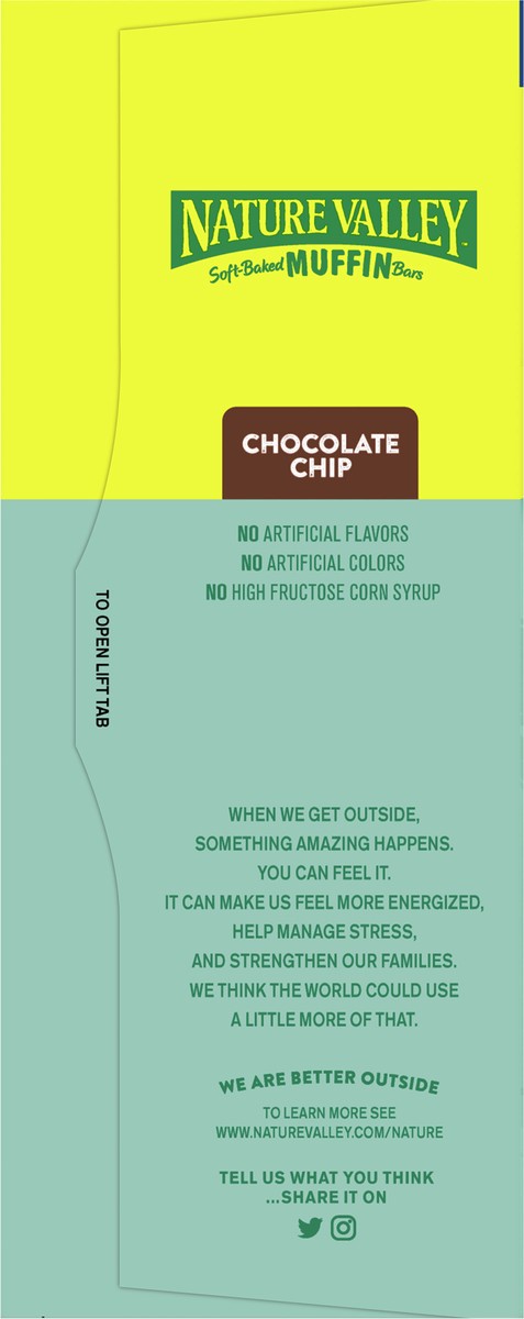 slide 4 of 9, Nature Valley Soft-Baked Muffin Bars, Chocolate Chip, Snack Bars, 10 Bars- 10 ct, 10 ct