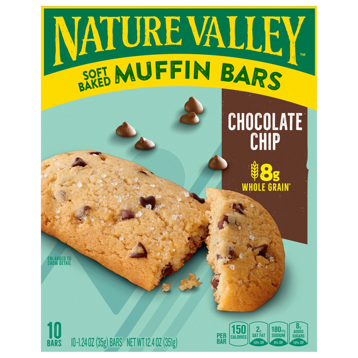 slide 1 of 9, Nature Valley Soft-Baked Muffin Bars, Chocolate Chip, Snack Bars, 10 Bars- 10 ct, 10 ct