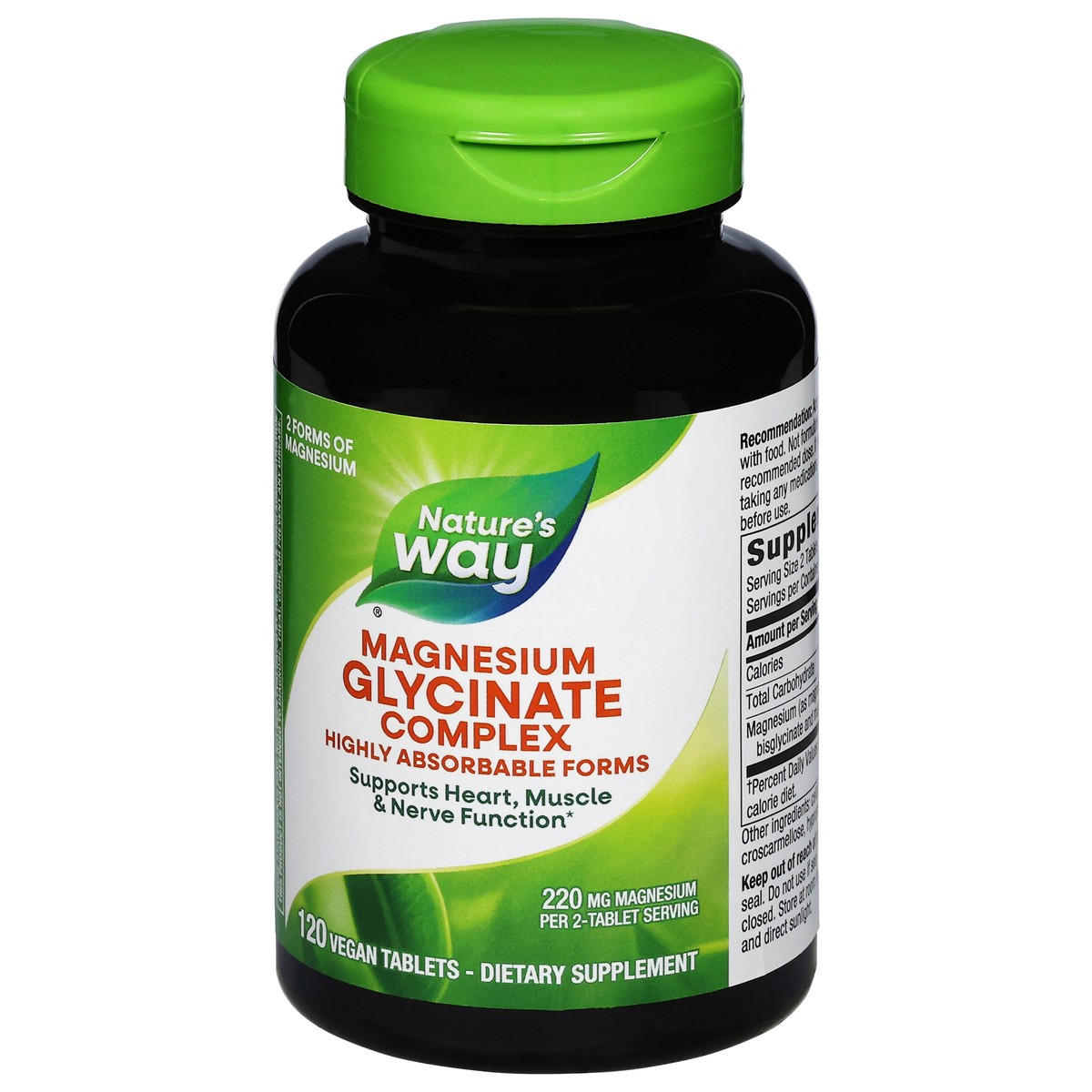 slide 14 of 14, Nature's Way Magnesium Glycinate Complex, 120 ct