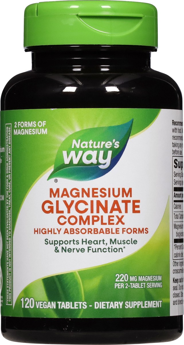 slide 10 of 14, Nature's Way Magnesium Glycinate Complex, 120 ct