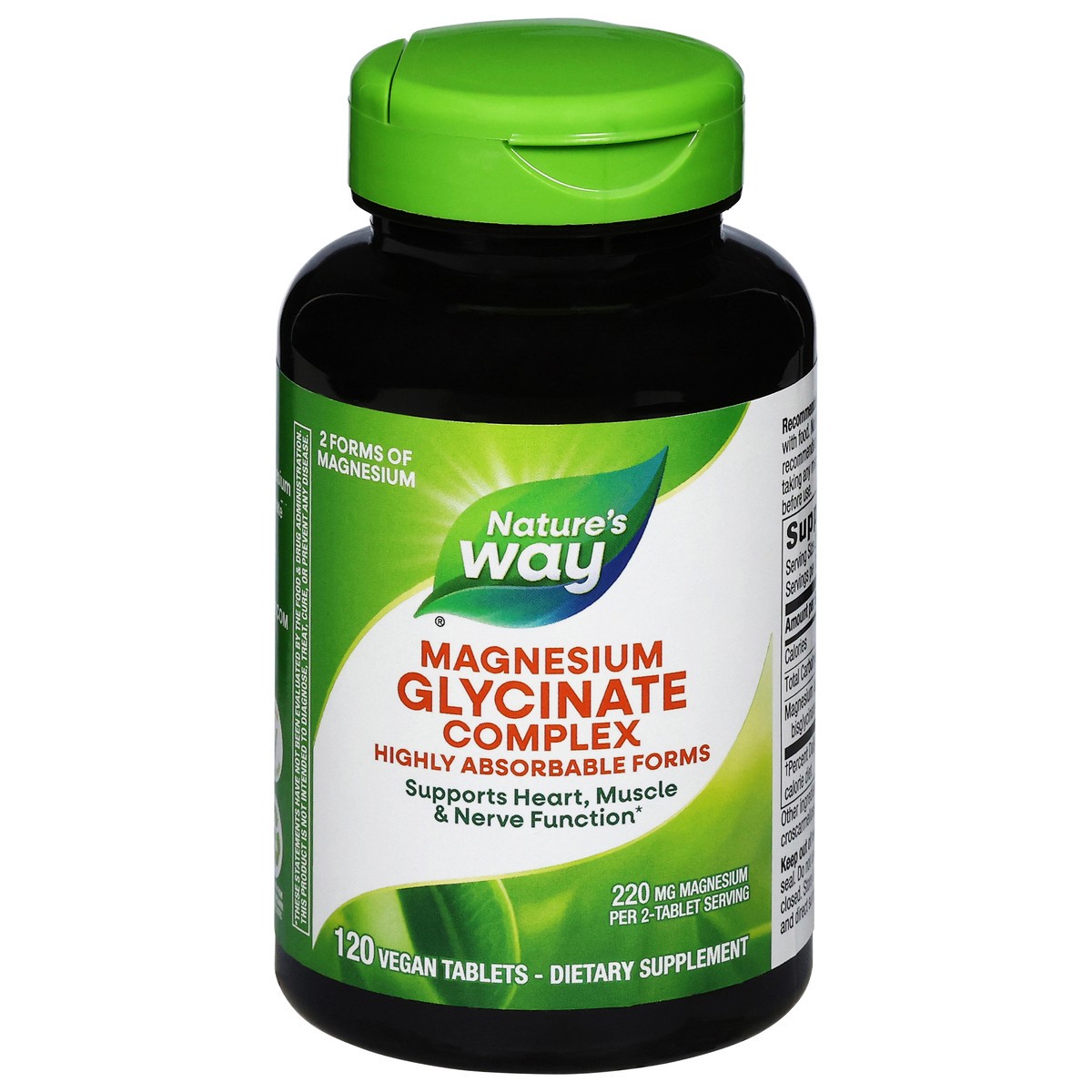 slide 7 of 14, Nature's Way Magnesium Glycinate Complex, 120 ct
