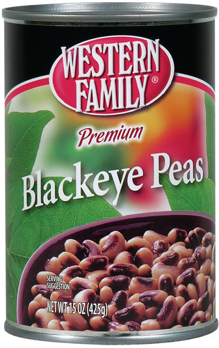 slide 1 of 1, Western Family Premium Blackeye Peas, 15 oz