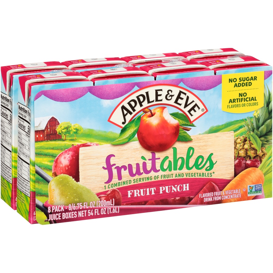 Apple & Eve Fruitables Fruits & Vegetables Fruit Punch Juice Beverage 8