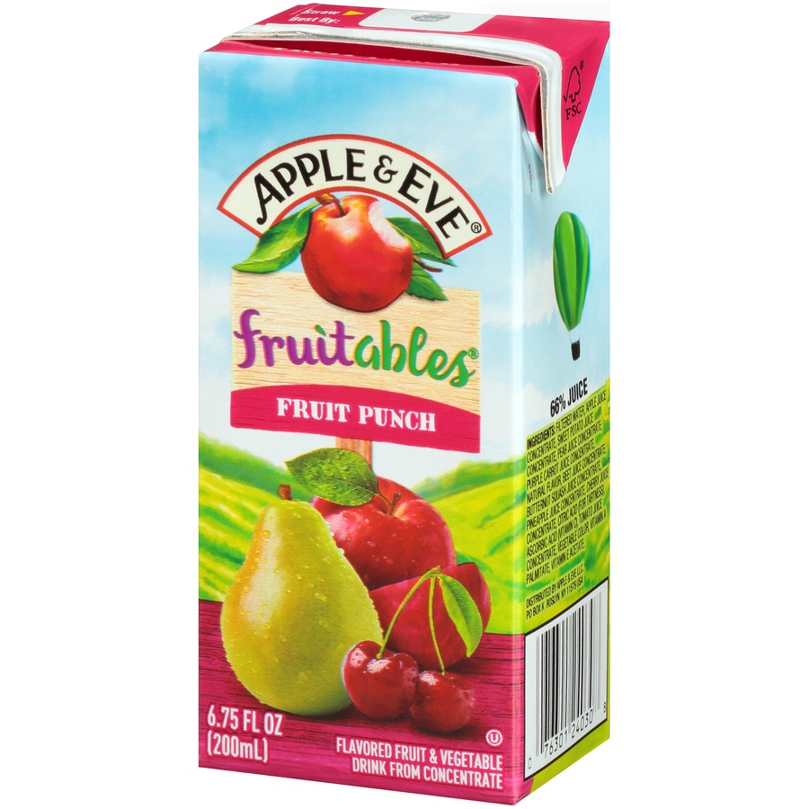 Apple & Eve Fruitables Fruits & Vegetables Fruit Punch Juice Beverage 8