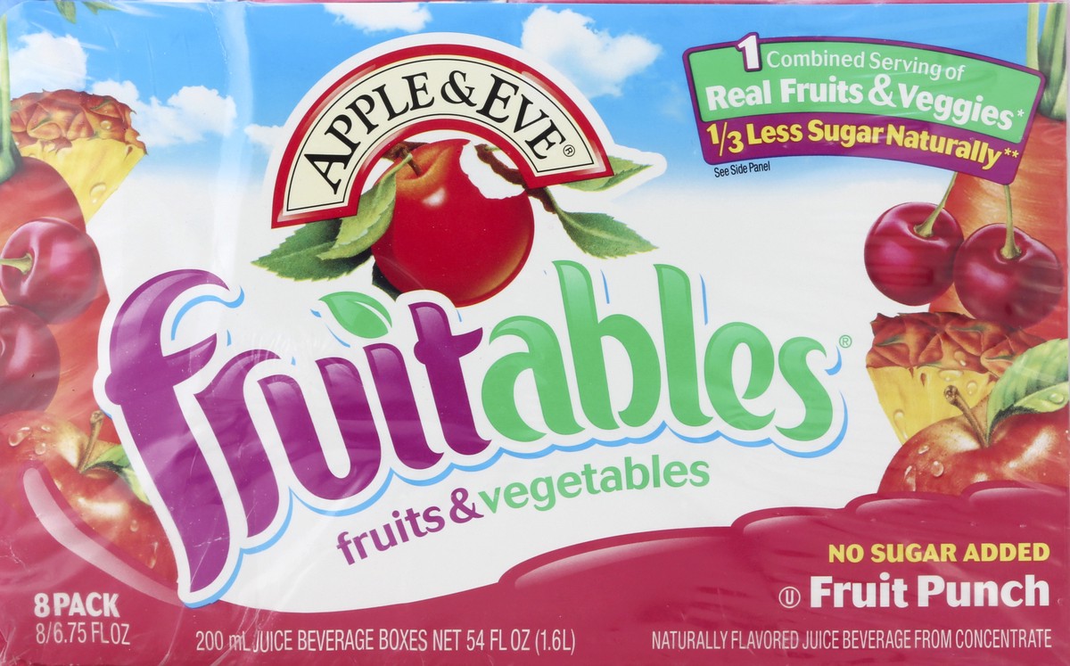 slide 4 of 4, Apple & Eve Fruit Punch Fruitables 66%, 54 fl oz