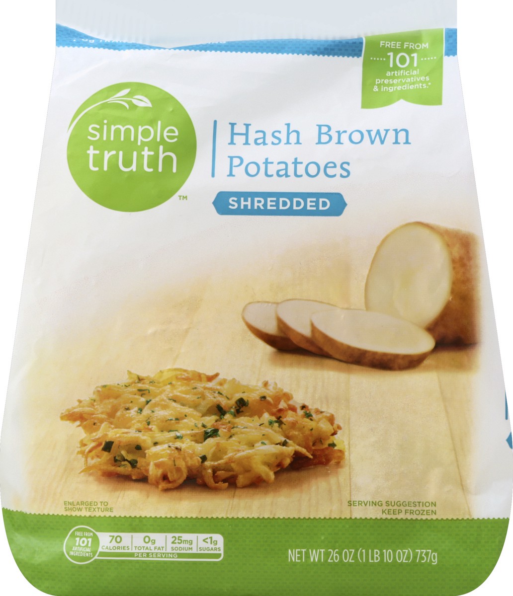 slide 4 of 5, Simple Truth Shredded Hash Brown Potatoes, 26 oz