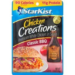 StarKist Chicken Creations Classic BBQ Premium White Chicken in Sauce 2.6 oz